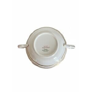 Spode Sheffield R568 Cream Soup Cup, Two-Handled Bouillon Bowl,  Bone China,